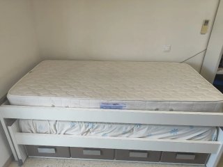 Cama nido 4 cajones + 2 colchones