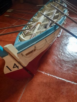 Gran maqueta a escala de bote Salvavidas Titanic