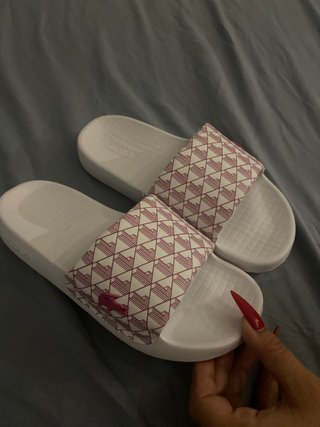 Ciabatte Lacoste Bianche e Rosa Nuove