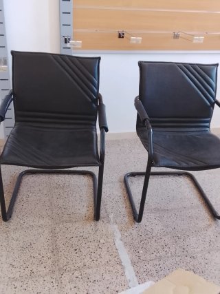 2 Sillas de Oficina Negras