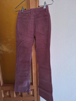 Pantalón pana Mango rosa