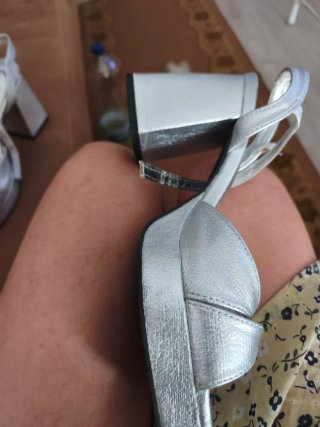 Sandalias Plataforma Plata