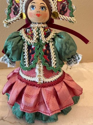 Muñeca Rusa Vintage Traje Tradicional