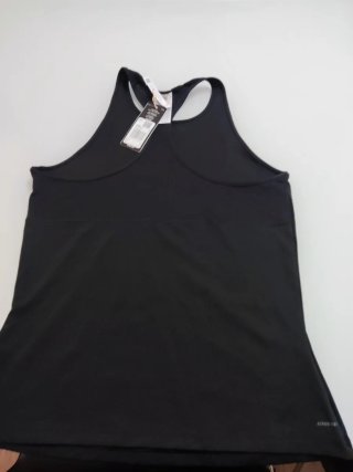 Camiseta tirantes Adidas negra mujer