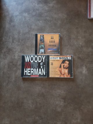 Lote 3 CDs Música: Woody Herman, Soul, Oscars