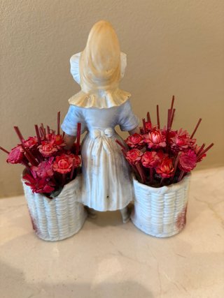 Antiguo palillero o figura de porcelana Biscuit