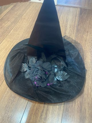 Lote 3 sombreros bruja y minifalda Halloween