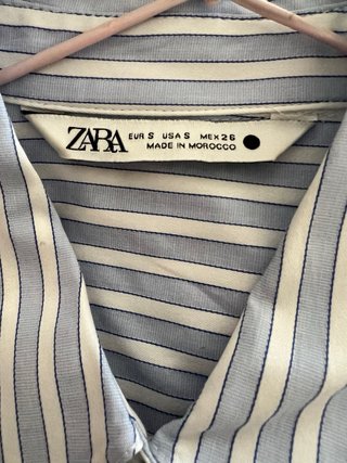 Vestido camisero rayas azul y blanco