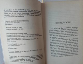La enseñanza silenciosa + Relajación y Sofrología