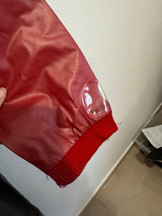 Mono Impermeable Moto Vintage Plastex Rojo/Negro