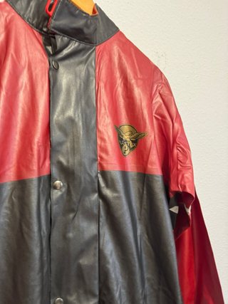 Mono Impermeable Moto Vintage Plastex Rojo/Negro