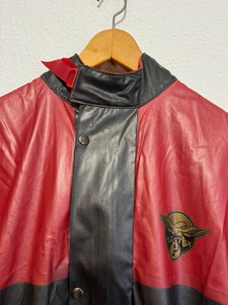 Mono Impermeable Moto Vintage Plastex Rojo/Negro