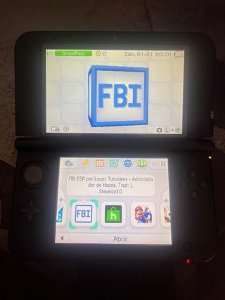 Nintendo 3DS XL FBI LEER