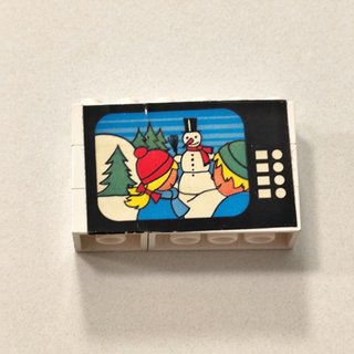 LEGO brick televisione set 264 living room 1974