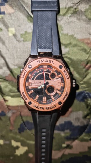 Reloj deportivo militar SMAEL (Doble esfera / 50m)