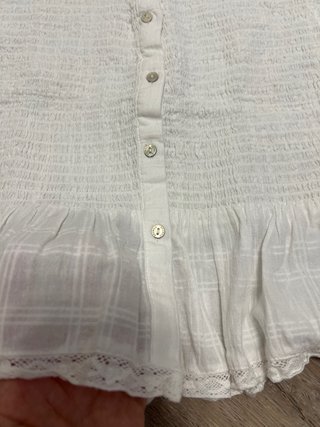 Camisa niña Brownie blanca XS