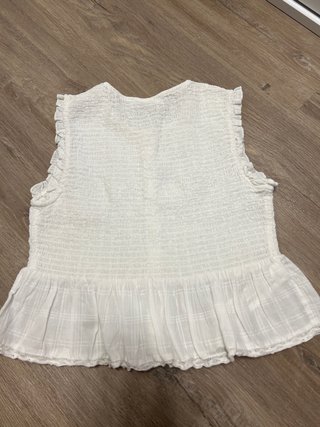 Camisa niña Brownie blanca XS