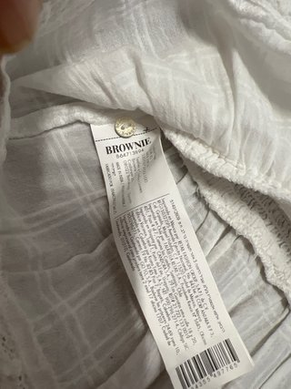 Camisa niña Brownie blanca XS