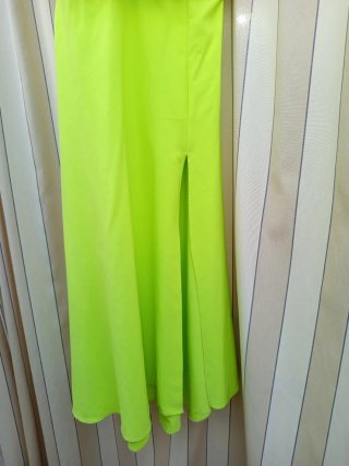Vestido largo fiesta verde