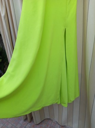 Vestido largo fiesta verde
