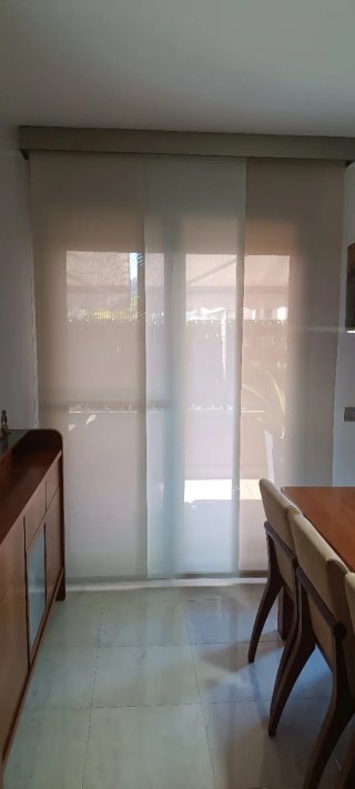 Tende Pannello Giapponese PVC Beige/Bianco
