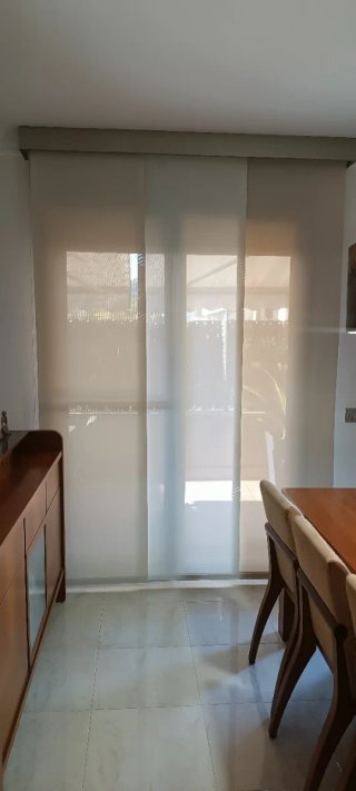 Tende Pannello Giapponese PVC Beige/Bianco