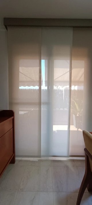 Tende Pannello Giapponese PVC Beige/Bianco