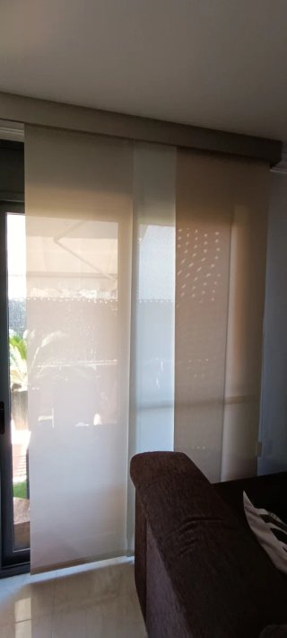 Tende Pannello Giapponese PVC Beige/Bianco