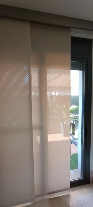 Tende Pannello Giapponese PVC Beige/Bianco