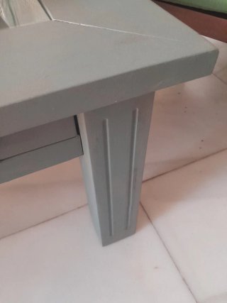 2 Mesas Auxiliares Madera y Cristal
