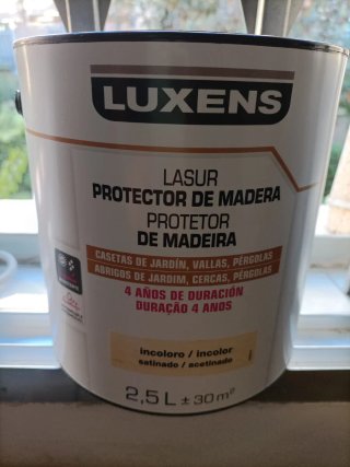 Protector Madera Luxens Lasur 2,5L Incoloro