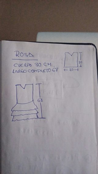 Vestido Flamenca Blanco y Rosa