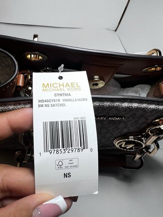 Borsa Michael Kors Beige e Oro