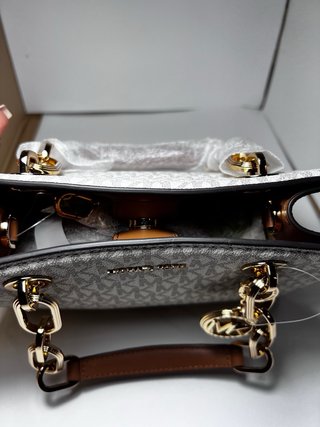 Borsa Michael Kors Beige e Oro