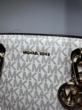 Borsa Michael Kors Beige e Oro