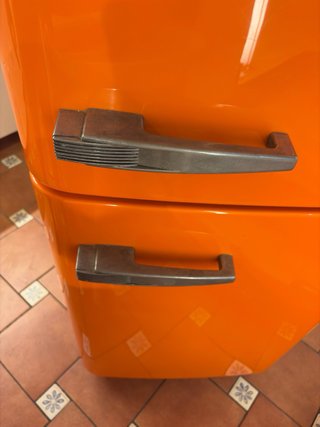 Nevera combi SMEG taronja/Nevera SMEG Naranja
