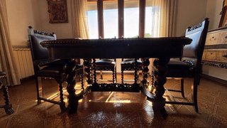 Conjunto Comedor Clásico: Mesa + 6 Sillas