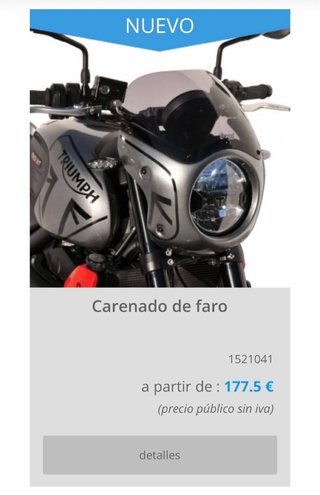 Cúpula Triumph Trident 660 Negra Ermax