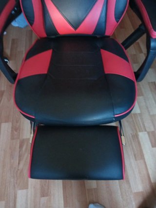Silla Gamer Negra y Roja Multiposiciones