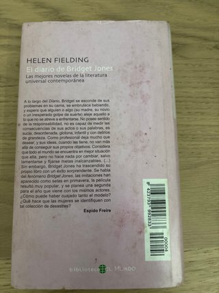 El diario de Bridget Jones - Helen Fielding - tapa