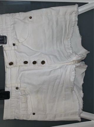 Shorts vaqueros usados blancos y/o azules