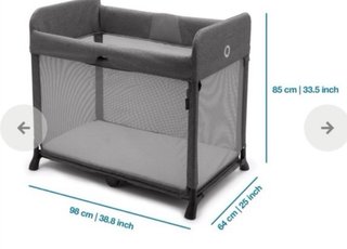 Cuna de viaje Bugaboo gris