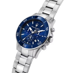 Reloj Maserati Cronógrafo Azul y Plateado