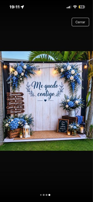Photocall boda