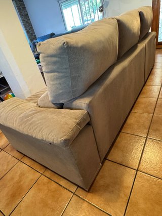 Divano a 3 posti con pouf in tessuto speciale per animali domestici