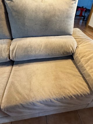 Divano a 3 posti con pouf in tessuto speciale per animali domestici