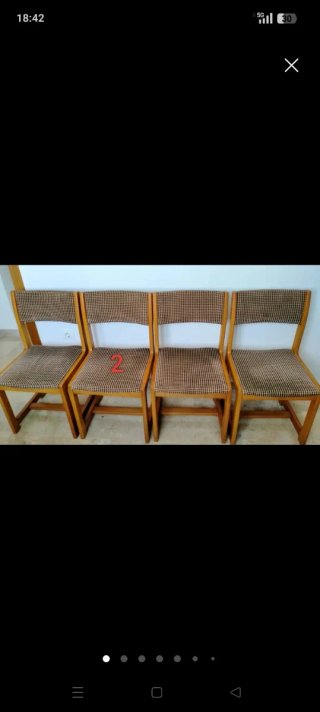 Sedia 2. Sedia vintage Guilleumas anni '60