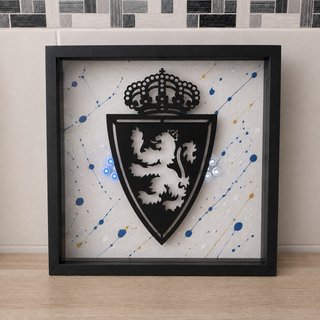 Cuadro Real Zaragoza Metal y Plástico