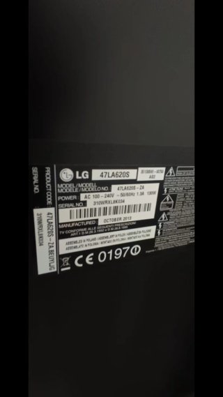 LG TV Negra