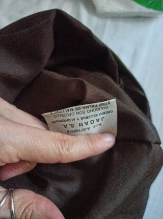 Chaqueta de piel vintage verde